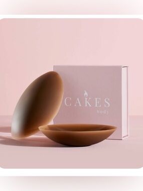 Cake non Adhesive Silicone Nipple Covers in Brown